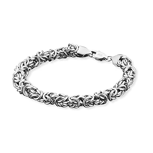 SAVE BRAVE Dean Königskettenarmband aus robustem Edelstahl mit Karabinerverschluss - Länge: 21 cm - ohne Nickel und Blei - inkl. Schmuckverpackung von SAVE BRAVE
