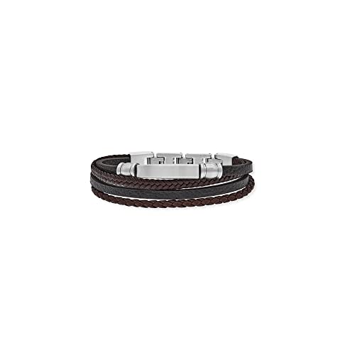 SAVE BRAVE Felix geflochtenes Leder Herren Armband mit Klappverschluss aus Edelstahl - in der Länge erweiterbar 18,5 + 3cm - ohne Nickel und Blei - inkl. Schmuckverpackung SAVE BRAVE Felix geflochtenes Leder Herren Armband mit Klappverschluss aus Edelstahl - in der Länge erweiterbar 18,5 + 3cm - ohne Nickel und Blei - inkl. Schmuckverpackung von SAVE BRAVE