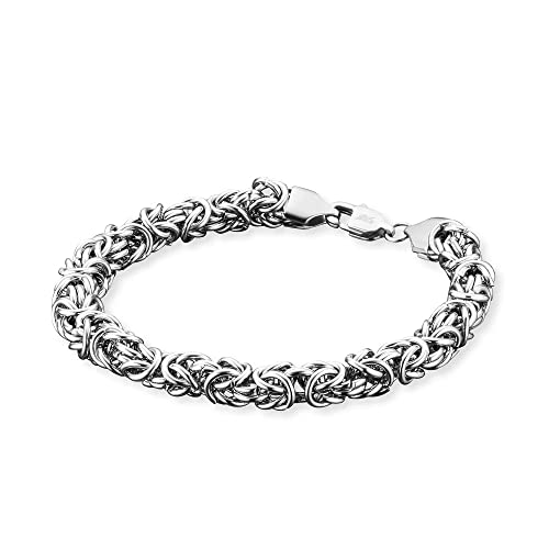 Save Brave Dean Königskettenarmband Herren Armband aus hochwertigem poliertem Edelstahl - Länge 23 cm - ohne Nickel, ohne Blei - inkl. Schmuckverpackung von SAVE BRAVE