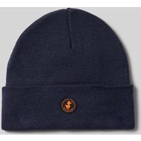 SAVE THE DUCK Beanie mit Label-Patch Modell 'LOU' in Marine, Größe 1 von SAVE THE DUCK
