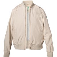 SAVE THE DUCK Herren Blouson beige Mikrofaser unifarben von SAVE THE DUCK