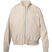 SAVE THE DUCK Herren Blouson beige Mikrofaser unifarben von SAVE THE DUCK