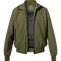 SAVE THE DUCK Herren Blouson grün Mikrofaser unifarben von SAVE THE DUCK