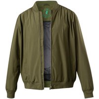 SAVE THE DUCK Herren Blouson grün Mikrofaser unifarben von SAVE THE DUCK