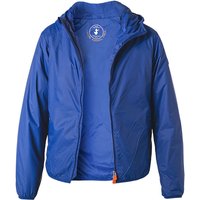 SAVE THE DUCK Herren Jacke blau Mikrofaser unifarben von SAVE THE DUCK