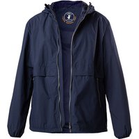 SAVE THE DUCK Herren Jacke blau Mikrofaser unifarben von SAVE THE DUCK