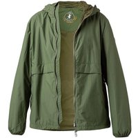 SAVE THE DUCK Herren Jacke grün Mikrofaser unifarben von SAVE THE DUCK