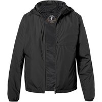 SAVE THE DUCK Herren Jacke schwarz Mikrofaser unifarben von SAVE THE DUCK
