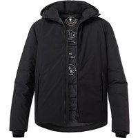 SAVE THE DUCK Herren Jacke schwarz Mikrofaser unifarben von SAVE THE DUCK