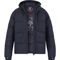 SAVE THE DUCK Herren Steppjacke blau Mikrofaser unifarben von SAVE THE DUCK