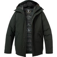 SAVE THE DUCK Herren Jacke grün Mikrofaser unifarben von SAVE THE DUCK