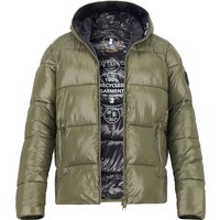 SAVE THE DUCK Herren Steppjacke grün Mikrofaser unifarben von SAVE THE DUCK