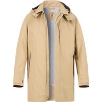 SAVE THE DUCK Herren Funktionsmantel beige Mikrofaser unifarben von SAVE THE DUCK