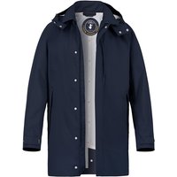SAVE THE DUCK Herren Funktionsmantel blau Mikrofaser unifarben von SAVE THE DUCK