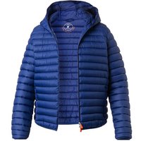 SAVE THE DUCK Herren Steppjacke blau Mikrofaser unifarben von SAVE THE DUCK