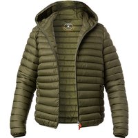 SAVE THE DUCK Herren Steppjacke grün Mikrofaser unifarben von SAVE THE DUCK