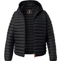 SAVE THE DUCK Herren Steppjacke Schwarz Mikrofaser unifarben von SAVE THE DUCK