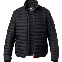 SAVE THE DUCK Herren Steppjacke Schwarz Mikrofaser unifarben von SAVE THE DUCK