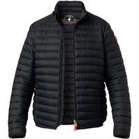 SAVE THE DUCK Herren Steppjacke schwarz Mikrofaser unifarben von SAVE THE DUCK