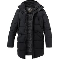 SAVE THE DUCK Herren Steppjacke schwarz Mikrofaser unifarben von SAVE THE DUCK