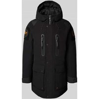 SAVE THE DUCK Jacke mit Logo-Patch Modell 'Kailash' in Black, Größe XXL von SAVE THE DUCK