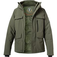 SAVE THE DUCK Herren Jacke grün Mikrofaser unifarben von SAVE THE DUCK