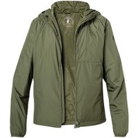 SAVE THE DUCK Herren Jacke grün Mikrofaser unifarben von SAVE THE DUCK