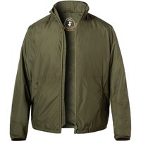 SAVE THE DUCK Herren Blouson grün Mikrofaser unifarben von SAVE THE DUCK