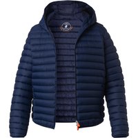 SAVE THE DUCK Herren Steppjacke blau Mikrofaser unifarben von SAVE THE DUCK