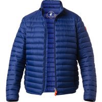 SAVE THE DUCK Herren Steppjacke blau Mikrofaser unifarben von SAVE THE DUCK