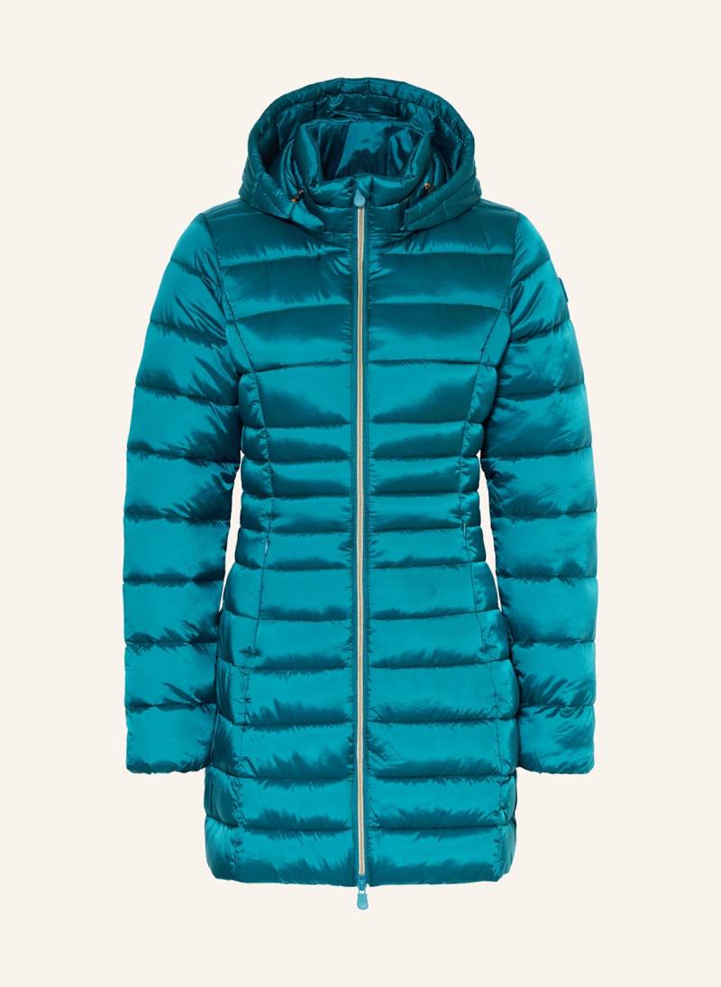 Save The Duck Steppmantel Reese Mit Abnehmbarer Kapuze gruen von SAVE THE DUCK