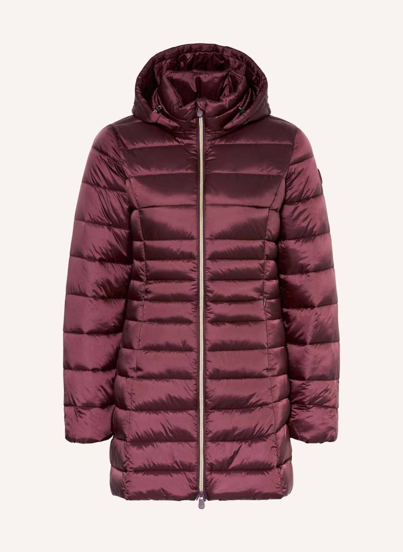 Save The Duck Steppmantel Reese Mit Abnehmbarer Kapuze rot von SAVE THE DUCK