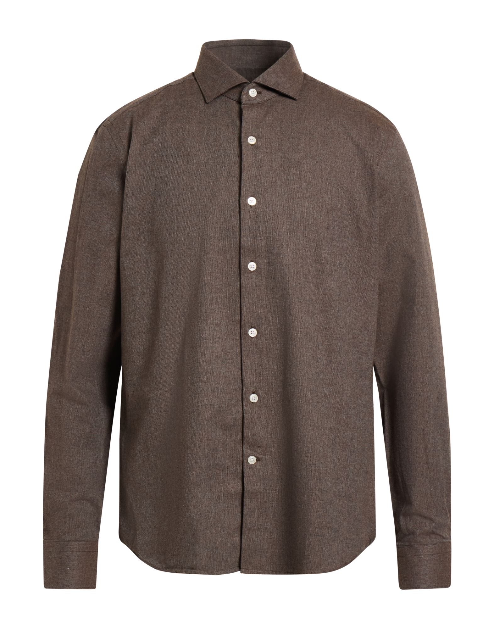 SAVILE ROW Hemd Herren Dunkelbraun von SAVILE ROW