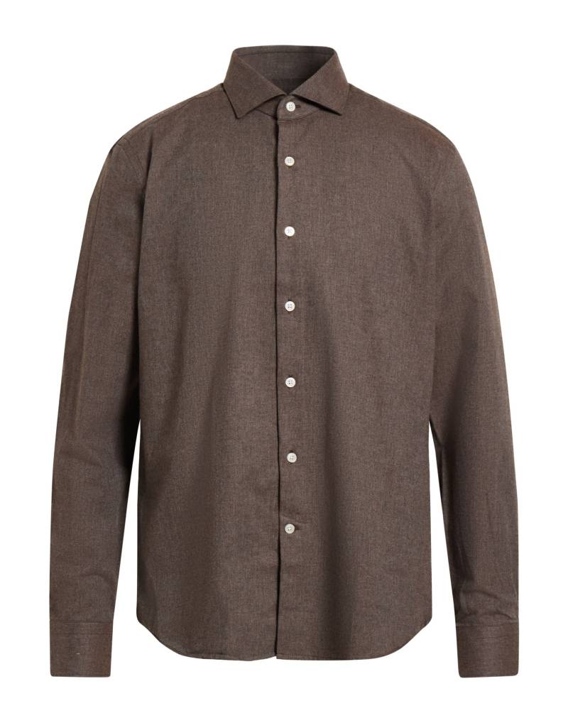 SAVILE ROW Hemd Herren Dunkelbraun von SAVILE ROW