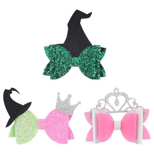 SAVITA 3stk Kronenhut-Haarnadel mit Schleife, Haargummis Süße Haarschleife Haarnadel Kronen-Accessoires für Frauen (3 Stile) von SAVITA