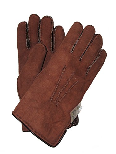 SAWA Finger Handschuhe aus Lammfell braun von SAWA