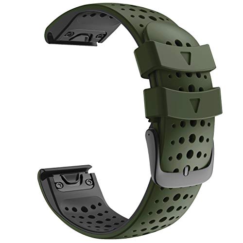 SAWIDEE 26 mm 22 mm Schnellverschluss-Uhrenarmband für Garmin Fenix 7 7X 6 6X Pro 5 5X Plus 3HR 935 D2 MK2 Silikon-Handgelenkbänder Easyfit Armband, For Enduro, Achat von SAWIDEE