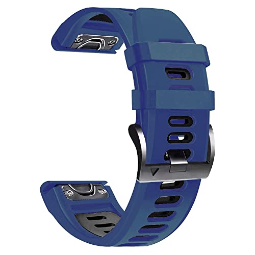 SAWIDEE Armband für Garmin Fenix 7, 7X, 5, 5X, Plus, 6, 6X, Pro 3, 3HR, 26, 22 mm, Silikon-Armband, Schnellverschluss-Armbänder, Smartwatch-Armband, 26mm Fenix 7X-3HR, Achat von SAWIDEE