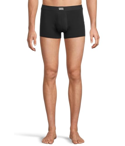 SAXX UNDERWEAR Herren Vibe Xtra Trunk Fly, Schwarz, Large von SAXX Underwear Co.