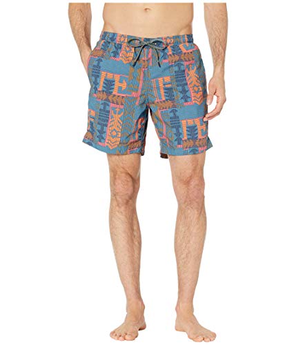 SAXX Underwear Co. Badeshorts - Cannonball 2N1 Lange Badehose Mit Taschen - Boardshorts Mit Mesh-Innenschuh Herren, Graues Patchwork, Medium von SAXX Underwear Co.