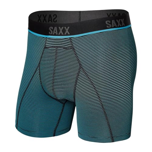 Saxx Herren Sportunterhose Kinetic türkis/schwarz M von SAXX Underwear Co.