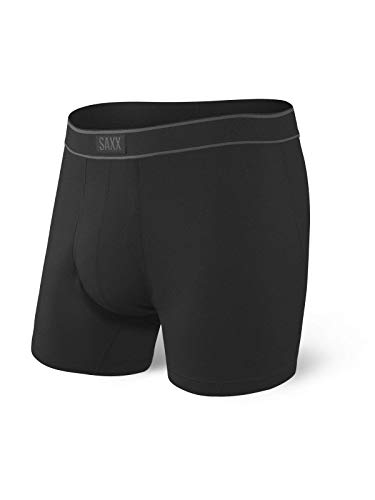 Saxx Men's Underwear Unterwäsche Herren-Boxershorts - Daytripper Herren-Unterhose - Boxershorts mit integrierter Ballpark Pouch TM Unterstützung - Herrenunterwäsche, Schwarz, Klein von SAXX Underwear Co.