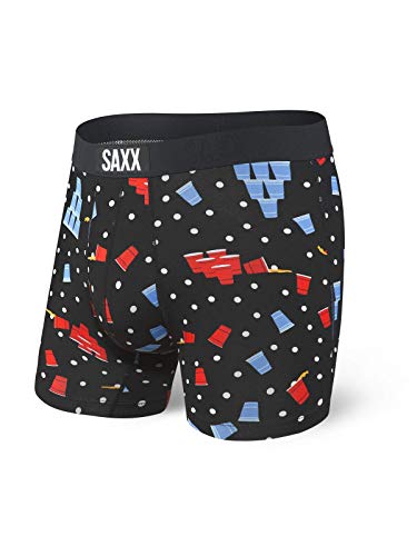 Saxx Men's Underwear Unterwäsche Herren-Boxershorts - Ultra Super Weich Männer-Unterhosen - Boxershorts mit integrierter Pouch TM Unterstützung - Unterwäsche für Herren, Schwarz, Klein von SAXX Underwear Co.