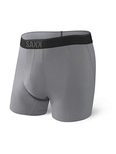 Saxx Underwear Herren Quest Boxer, Dark Charcoal ii, L von SAXX Underwear Co.