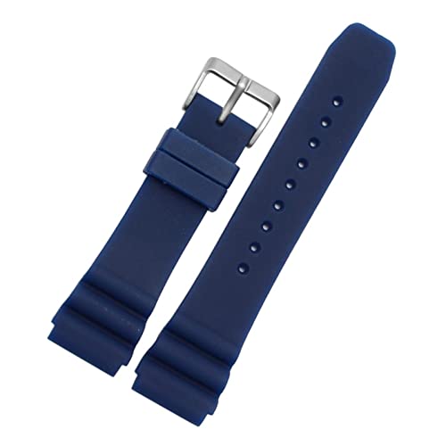 22mm Silikon Sportgurt Diving wasserdichtes Uhrenband für Seiko -U -Boot -Männer Ersatz Armband Belt Band Uhrzubehör Uhrengurt (Farbe: Schwarz, Größe: 22 mm) Full of stars von SAyfur