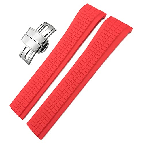 Für Patek 5164a 5167a Aquanaut Philippe Series Butterfly Schnalle 21mm Uhrengurt farbenfrohe Fluor -Gummi -Uhren -Bänder Full of stars von SAyfur