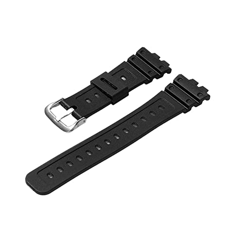 Harzgurt GMW-B5 000 Edelstahl Hoop Schwarz wasserdichtes Gummi-Ersatz-Armband-Band-Zubehör für G-Schock Uhren (Farbe: Black4, Größe: 16 mm) Full of stars von SAyfur