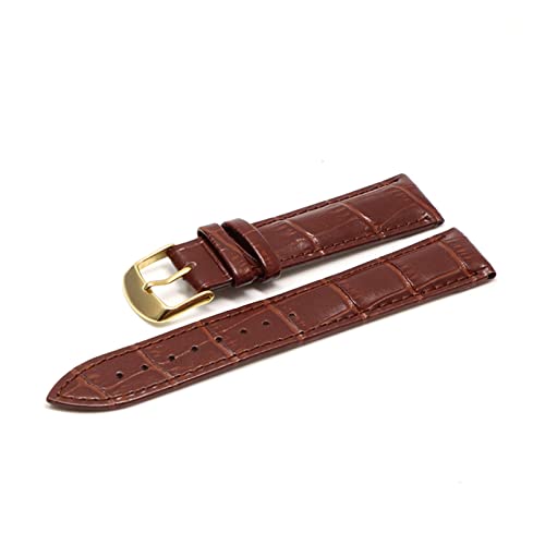 SAyfur 12 14 16 18 19 20 21 22 24 -mm Leder Band Luxus Uhrenbandgürtelhandschuhe Ladies Band Red Black White Watch Armband (Farbe: Pink RG, Größe: 22 mm) Full of stars von SAyfur