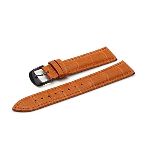 SAyfur 12 14 16 18 19 20 21 22 24 -mm Leder Band Luxus Uhrenbandgürtelhandschuhe Ladies Band Red Black White Watch Armband (Farbe: Pink RG, Größe: 22 mm) Full of stars von SAyfur