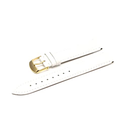 SAyfur 12 14 16 18 19 20 21 22 24 -mm Leder Band Luxus Uhrenbandgürtelhandschuhe Ladies Band Red Black White Watch Armband (Farbe: Pink RG, Größe: 22 mm) Full of stars von SAyfur